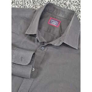 UNTUCKit‎ Black Stone WF Mens Medium Slim Fit Long Sleeve Button Down Shirt